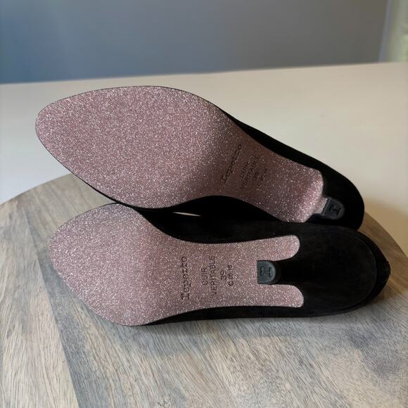 NEW Repetto Diva Clap 75 AD Black Suede Luxury Heels EU Size 39 US Size 9 - Picture 12 of 14